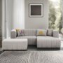 Atelier del Sofa Ugaona garnitura Beyza Mini Right Light Grey - slika 1