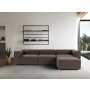Atelier del Sofa Ugaona garnitura Fora Dark Brown - slika 1