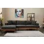 Atelier del Sofa Ugaona garnitura Liva Left Anthracite - slika 1