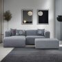 Atelier del Sofa Ugaona garnitura Linden Mini Left Grey - slika 1