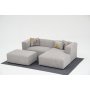 Atelier del Sofa Ugaona garnitura Linden Mini Right Light Grey - slika 3