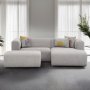 Atelier del Sofa Ugaona garnitura Linden Mini Right Light Grey - slika 1