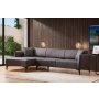 Atelier del Sofa Ugaona garnitura Belissimo Left Dark Grey - slika 1