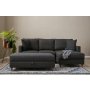 Atelier del Sofa Ugaona garnitura Eva Right Anthracite - slika 1