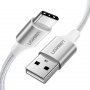 UGREEN USB-A 2.0 na USB tip C kabl Alu.0.25m Beli (60129) - slika 1