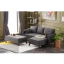 Atelier del Sofa Ugaona garnitura Bella Mini Corner Sofa Right Anthracite - slika 2