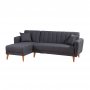 Atelier del Sofa Ugaona garnitura Aqua Corner Left Dark Grey - slika 4