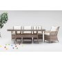 HANAH HOME Baštenska garnitura Cenova 8 Cream - slika 1