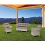 HANAH HOME Baštenska garnitura Bamberg Rattan Latte - slika 2