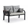 HANAH HOME Baštenska garnitura Tu Tienda Nergiz Black White - slika 2