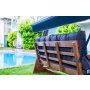 HANAH HOME Baštenska ljuljaška Viva 2200 Anthracite - slika 4
