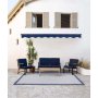 HANAH HOME Baštenska fotelja 600301 Dark Blue - slika 1