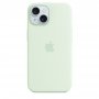 APPLE IPhone 15 Silicone Case with MagSafe - Soft Mint ( mwnc3zm/a ) - slika 1