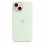 APPLE IPhone 15 Silicone Case with MagSafe - Soft Mint ( mwnc3zm/a ) - slika 2