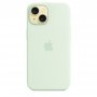 APPLE IPhone 15 Silicone Case with MagSafe - Soft Mint ( mwnc3zm/a ) - slika 3