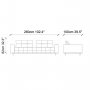 Atelier del Sofa Sofa Army Grey - slika 3