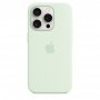 APPLE IPhone 15 Pro Silicone Case with MagSafe - Soft Mint ( mwnl3zm/a ) - slika 3