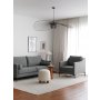 Atelier del Sofa Sofa trosed Nordi 3 Seater Metal Grey - slika 1