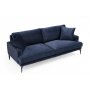 Atelier del Sofa Sofa trosed Papira 3 Seater Navy Blue - slika 5
