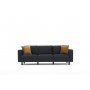 Atelier del Sofa Sofa trosed Kale Velvet Anthracite - slika 5