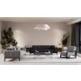 Atelier del Sofa Sofa trosed Athena 3 Seater Black - slika 3
