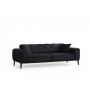 Atelier del Sofa Sofa trosed Athena 3 Seater Black - slika 5