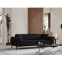 Atelier del Sofa Sofa trosed Athena 3 Seater Black - slika 1