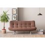 Atelier del Sofa Sofa trosed Misa Small Sofabed Light Brown - slika 1