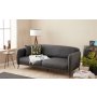 Atelier del Sofa Sofa trosed Venus 3 Seat Anthracite - slika 2