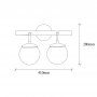OPVIQ Zidna lampa Gondol 3012 - slika 3
