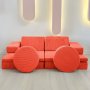 Atelier del Sofa Sofa dvosed Puzzle Orange - slika 1