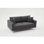 Atelier del Sofa Sofa dvosed Berlin Anthracite Black - slika 5