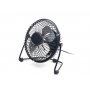 GEMBIRD NF-03 USB 10cm desktop fan, black, METALNI VENTILATOR - slika 1