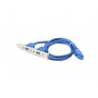 GEMBIRD CC-USB3-RECEPTACLE Dual USB 3.0 receptacle on bracket - slika 1
