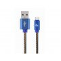 GEMBIRD CC-USB2J-AMCM-1M-BL Premium jeans (denim) Type-C USB cable with metal connectors, 1m, blue - slika 1