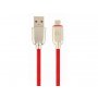 GEMBIRD CC-USB2R-AMmBM-2M-R Premium rubber Micro-USB charging and data cable, 2m, red - slika 1