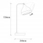 OPVIQ Stona lampa Yıldo 6897 - slika 3