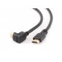 GEMBIRD CC-HDMI490-15 HDMI kabl 4K UHD, Ethernet, konektor pod uglom 90 stepeni 4,5m - slika 1