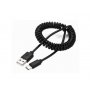 GEMBIRD CC-USB2C-AMCM-6 Spiralni USB 2.0 AM na USB-C kabl, 1.8 m, black - slika 1