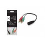 GEMBIRD CCA-418 3.5mm Headphone Mic Audio Y Splitter Cable Female to 2x3.5mm Male adapter - slika 1