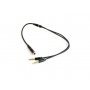 GEMBIRD CCA-418M 3.5mm Headphone Mic Audio Y Splitter Cable Female to 2x3.5mm Male adapter, Metal - slika 1
