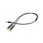 GEMBIRD CCA-417M 2x 3.5 mm(slusalice i mikrofon) Metalni adapter na 1x 3.5mm(4 pin) cable, 0.2m crn - slika 1