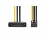 GEMBIRD CCGP74200VA015 Interni adapter za napajanje SATA - 6-pinski za PCI express video kartice 15cm - slika 1