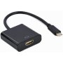 GEMBIRD USB Tip C to HDMI adapter, 4K, 60Hz, 15 cm, crni (A-CM-HDMIF-04) - slika 1