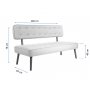 Atelier del Sofa Sofa dvosed Westwood Loveseat Grey - slika 5