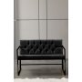 Atelier del Sofa Sofa dvosed Oslo Black - slika 1