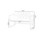 Atelier del Sofa Sofa dvosed Oslo Tile Red - slika 4