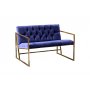 Atelier del Sofa Sofa dvosed Oslo Gold Dark Blue - slika 1