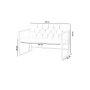 Atelier del Sofa Sofa dvosed Oslo Gold Fume - slika 2