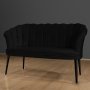 Atelier del Sofa Sofa dvosed Daisy Black Metal Black - slika 2